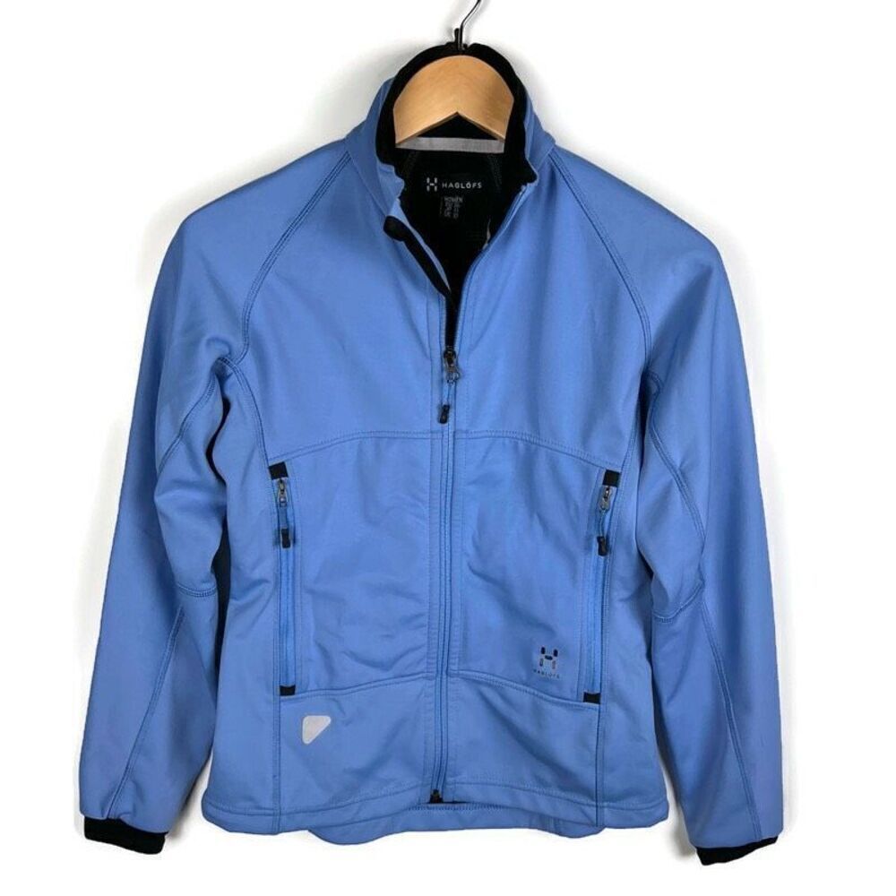 Haglofs Wind stopper Jacket w Gore Technology full zip coat blue women’s 36 / 6